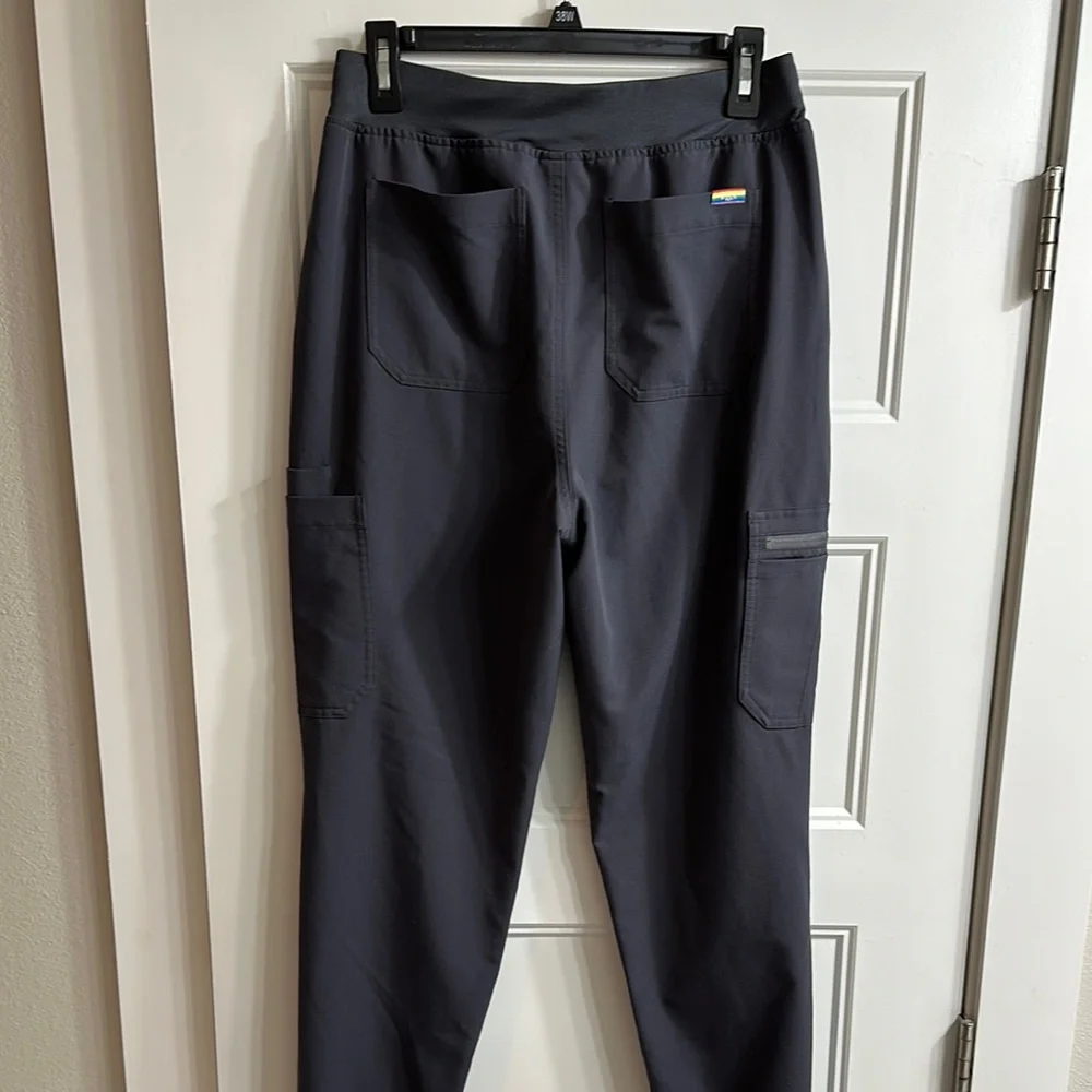 FIGS Charcoal Pride Zamola Tall Jogger Scrub Pants - Picture 4 of 5